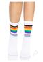 Leg Avenue Pride Crew Socks - O/s - Rainbow